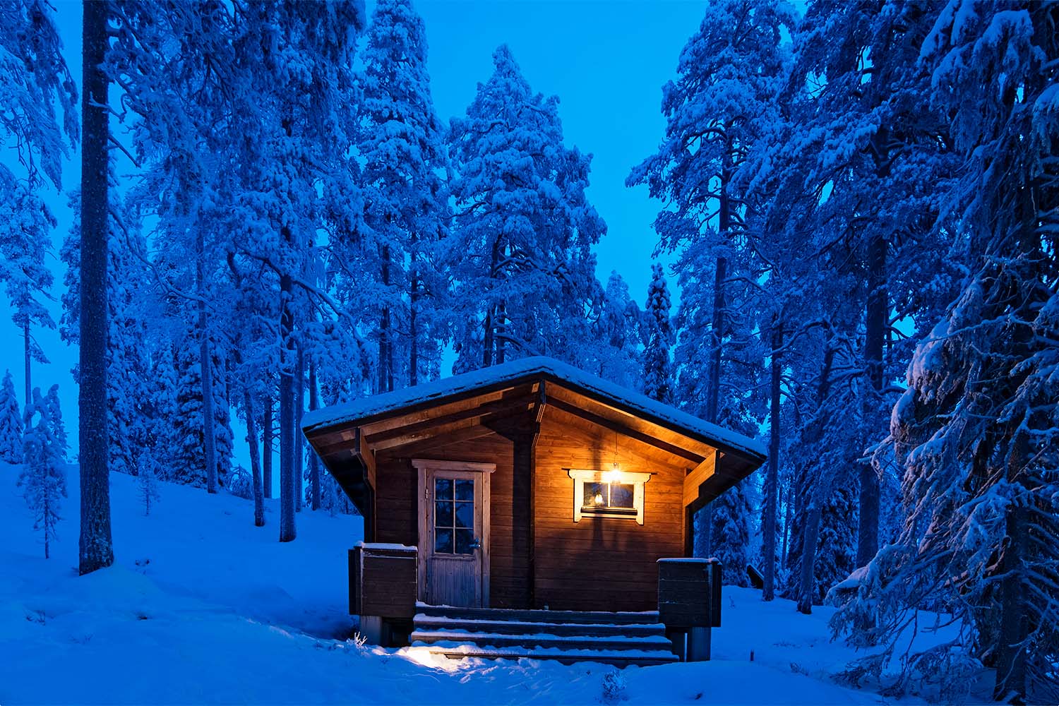 winter cottage finland